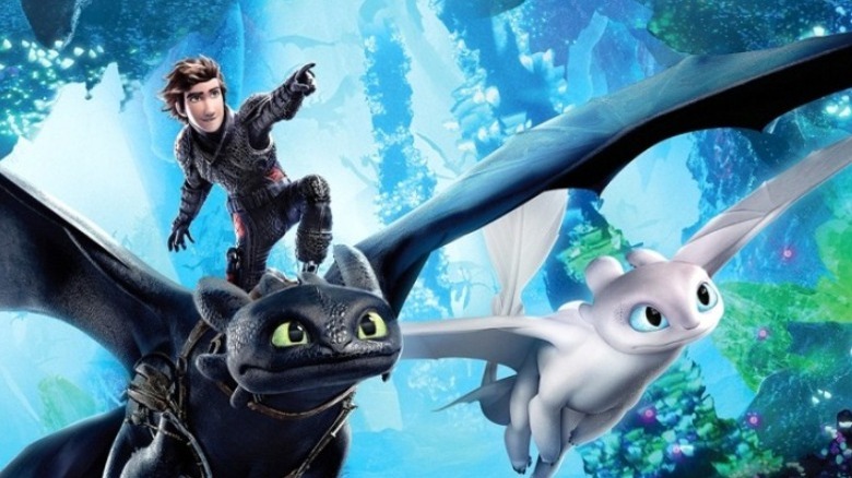 Toothless, Hiccup, and Night Fury