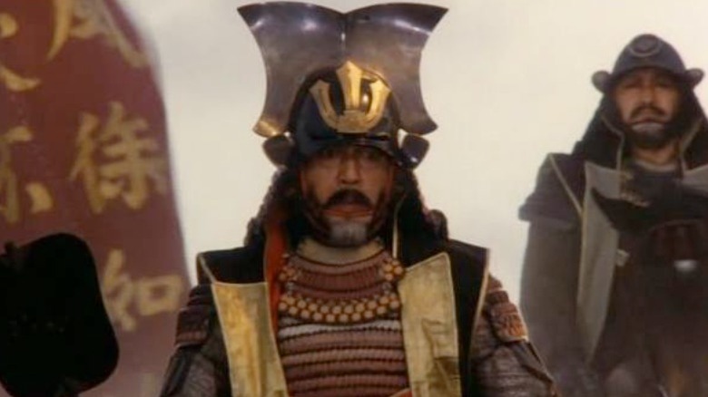 Tatsuya Nakadai in Kagemusha wearing his full armor