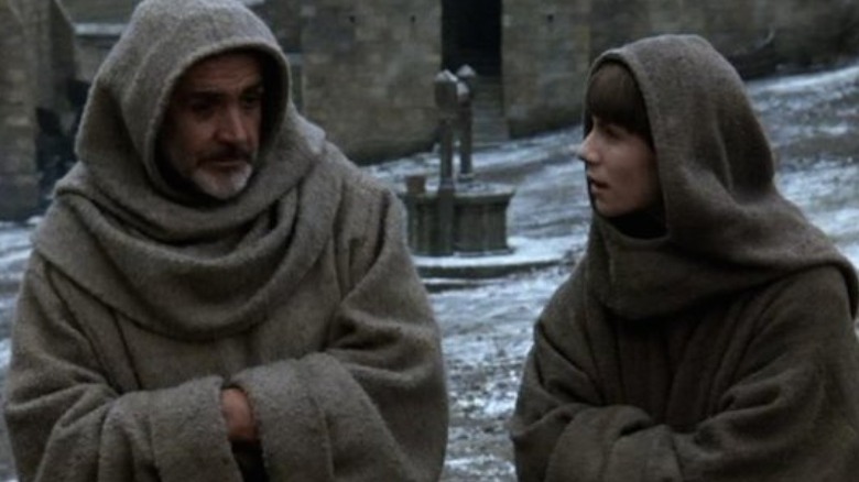 Sean Connery wearing robes in The Name of the Rose
