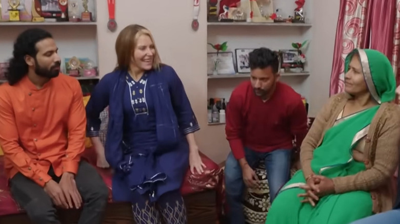 Jen meeting Rishi's family