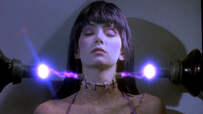 Elizabeth's neck is electrocuted