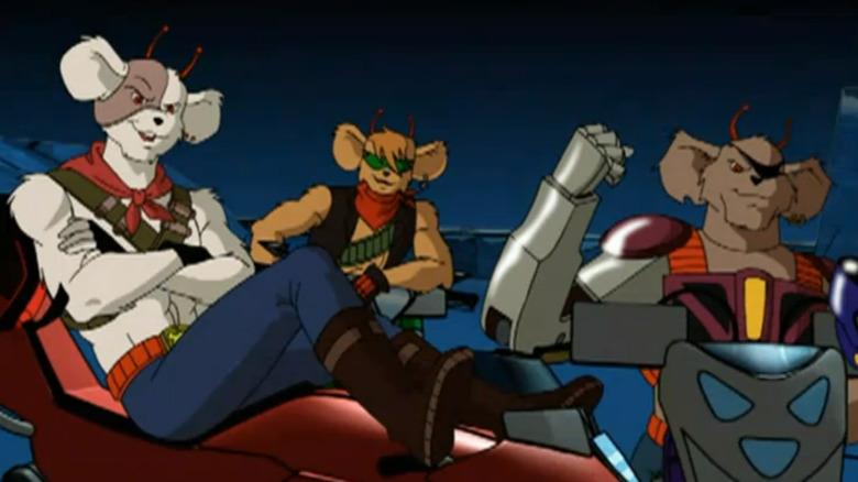 Biker Mice triumphant pose