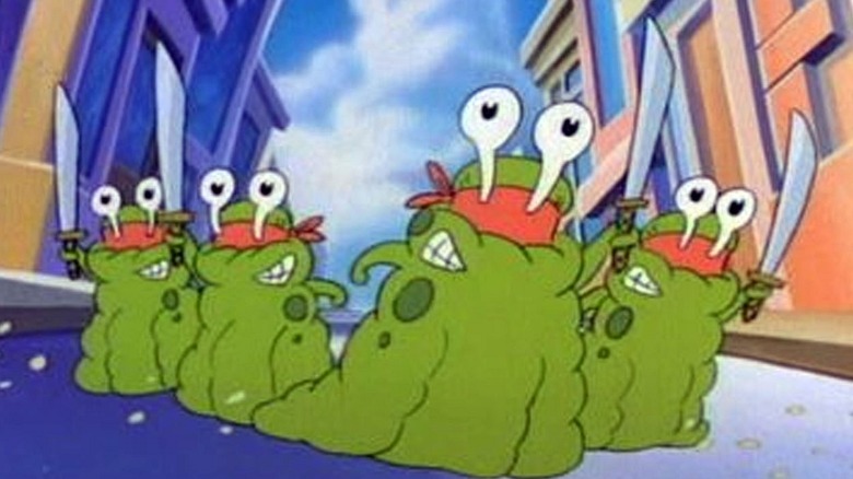 Samurai slugs from Tiny Toons