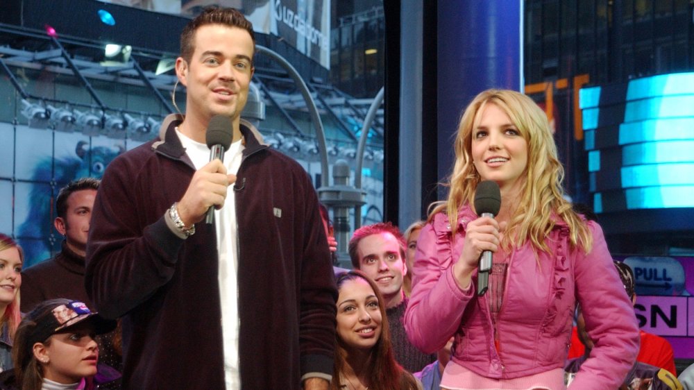 Carson Daly and Britney Spears in Total Request Live