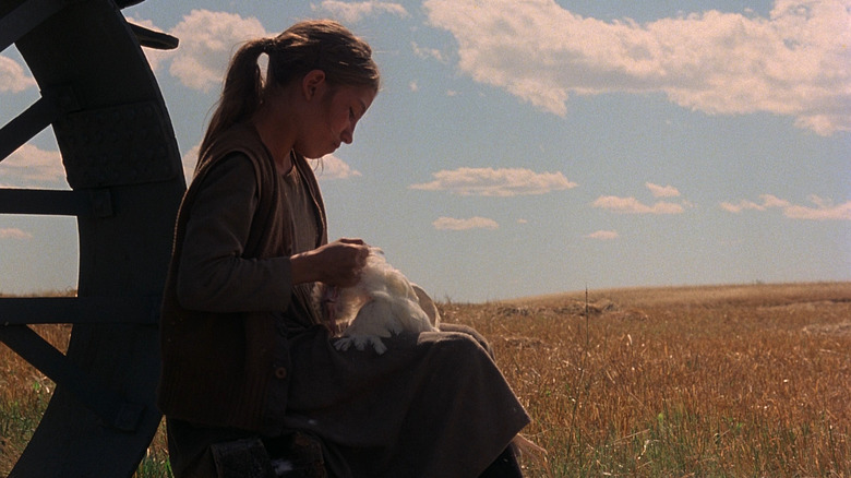 Girl in wheat field in Days Of Heaven