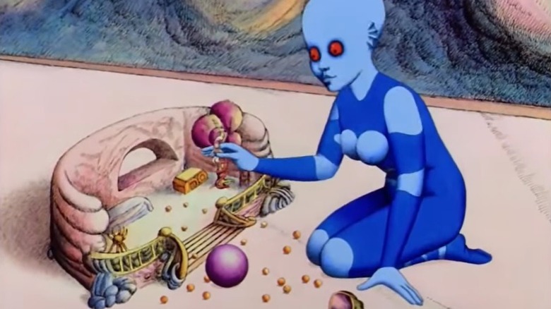 Draag playing with Om in Fantastic Planet