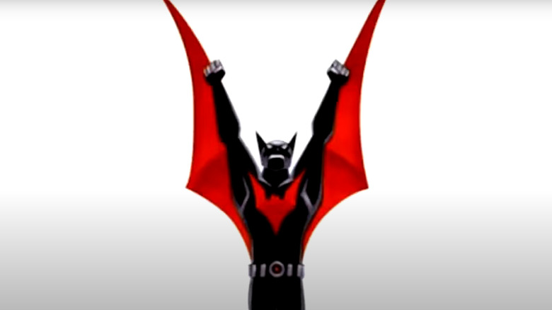 Batman Beyond triumphant pose