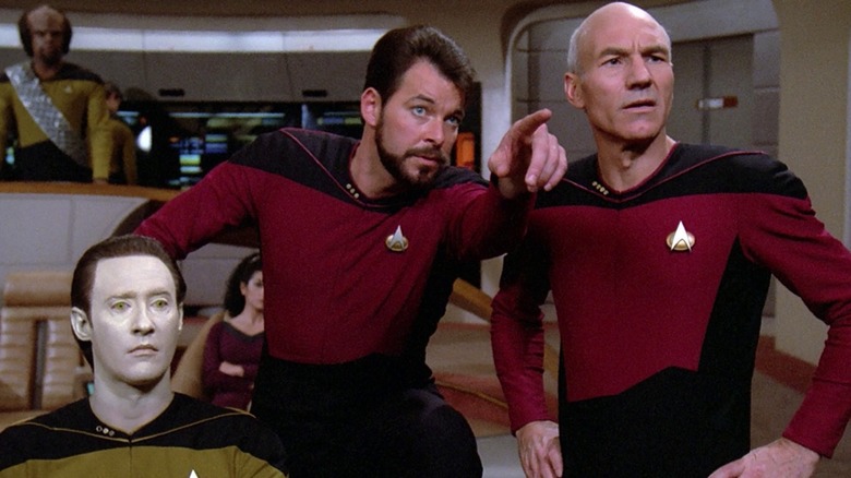 Picard and Worf on Enterprise