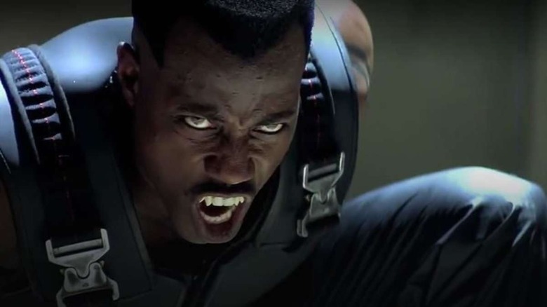 Wesley Snipes bears vampire fangs