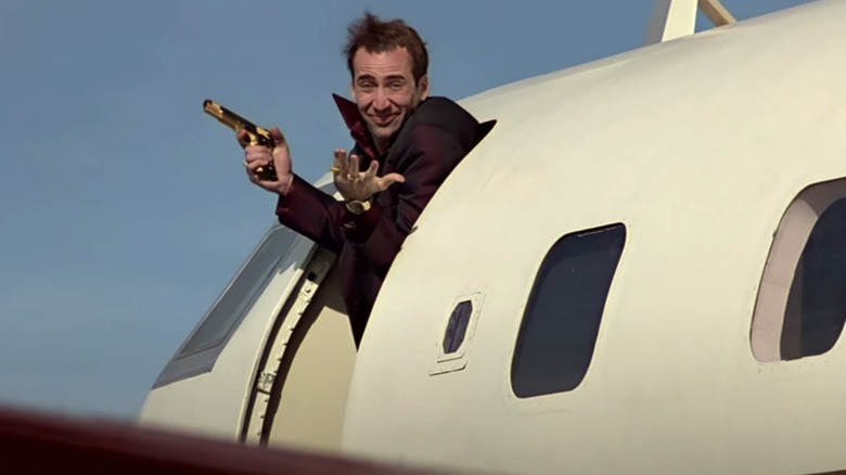 Nicolas Cage in plane