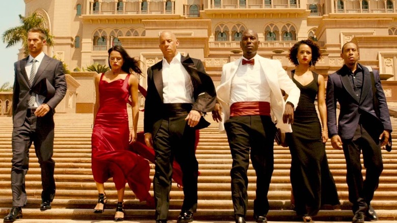 The team dressed up for action in "Furious 7"