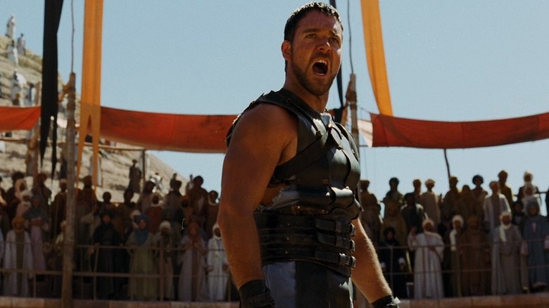 Russell Crowe shouts