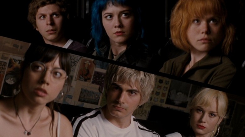 Scott Pilgrim cast facing off