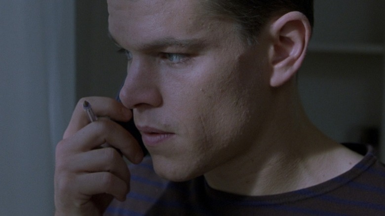 Matt Damon with pen