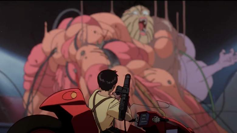 Kaneda battles Tetsuo in Akira