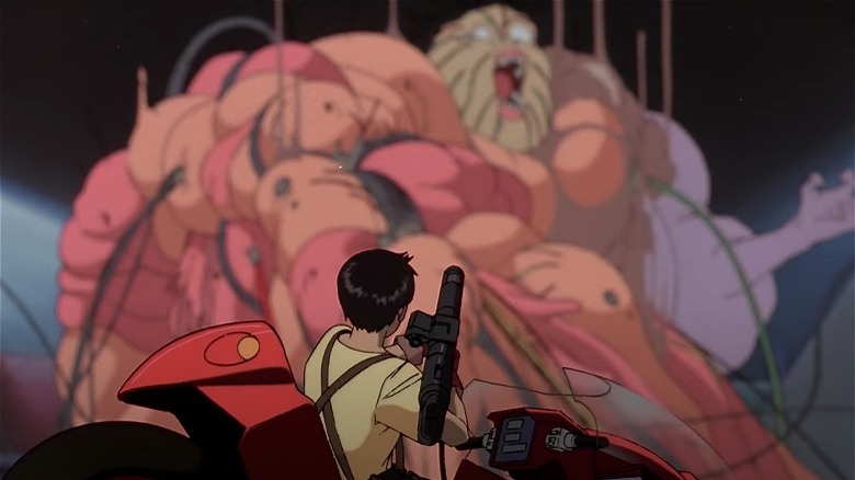 Kaneda battles Tetsuo in Akira