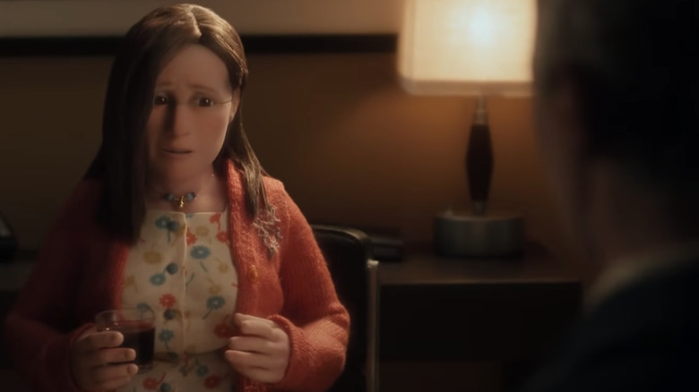 Lisa with drink in Anomalisa