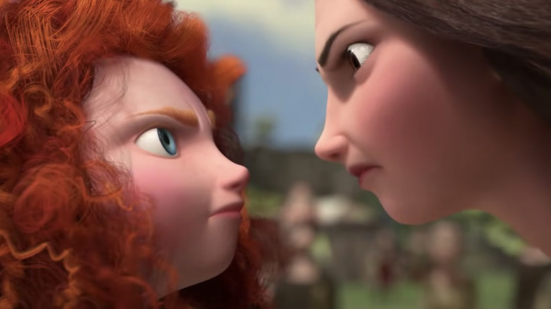 Merida glares at Elinor