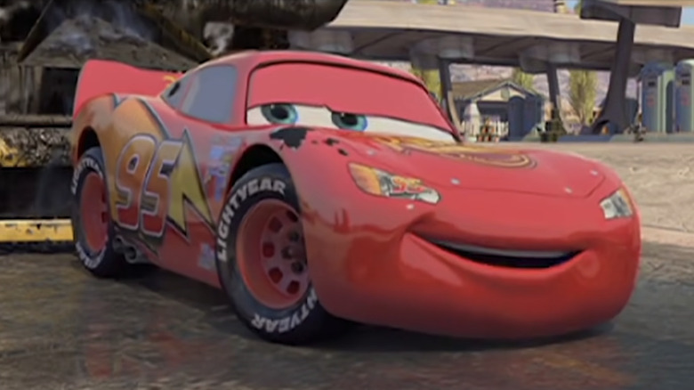 Lightning McQueen grins