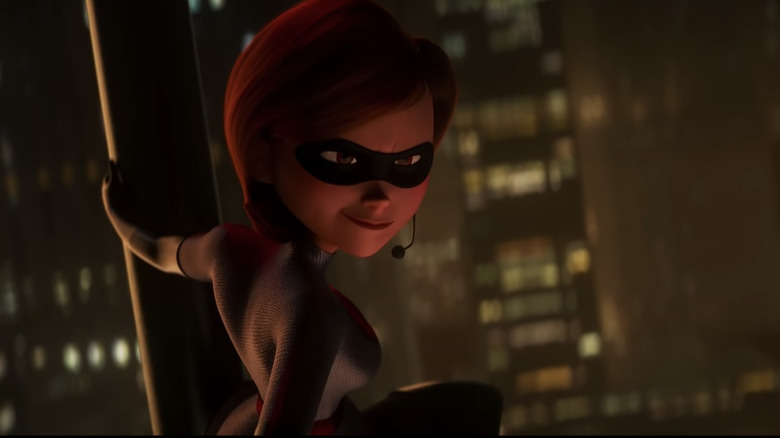 Elastigirl smiling in shadow