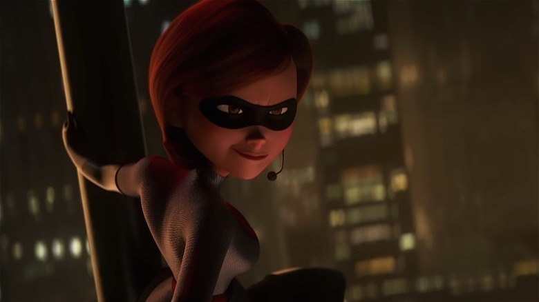 Elastigirl smiling in shadow