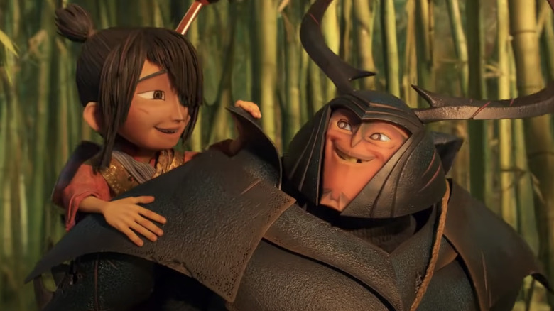 Kubo and Beetle smiling