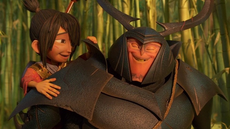 Kubo and Beetle smiling