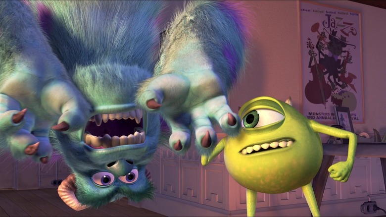 Mike and Sulley scare training