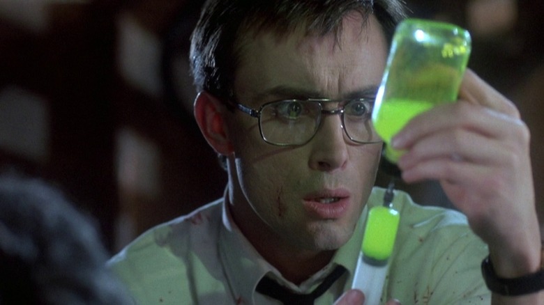 Jeffrey Combs with needle