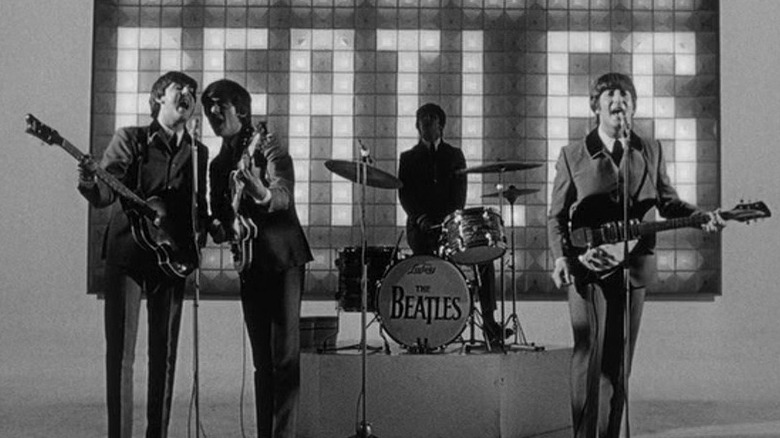 The Beatles performing