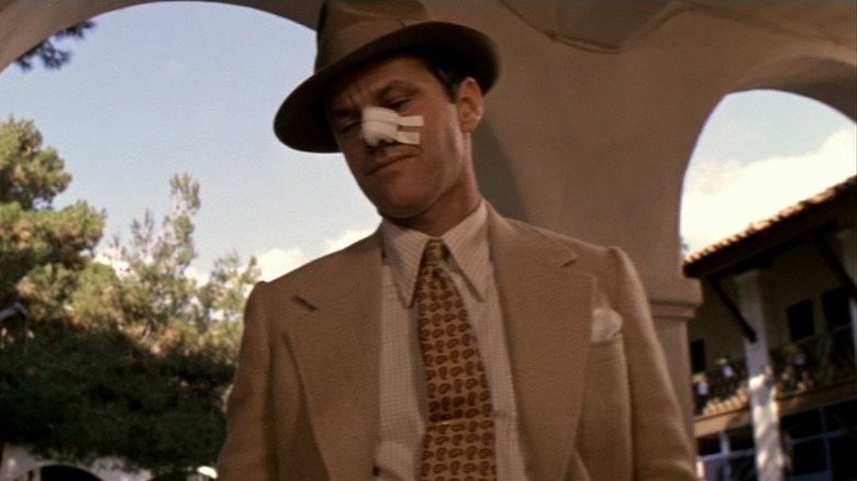 Jake Gittes with nose bandage