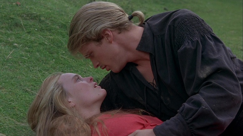 Westley and Buttercup close to kissing