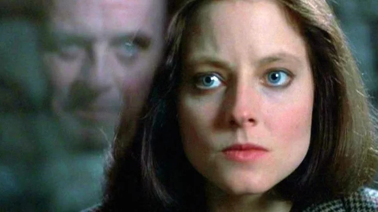 Jodie Foster sees Anthony Hopkins reflection