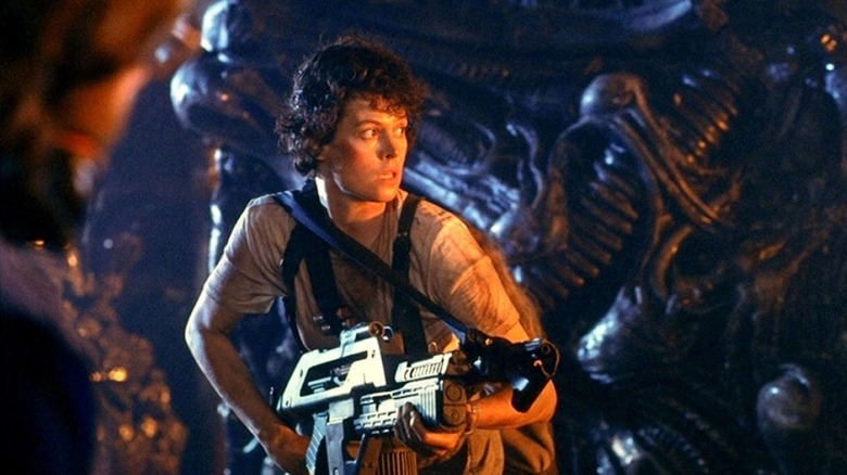 Ellen Ripley searches for Newt