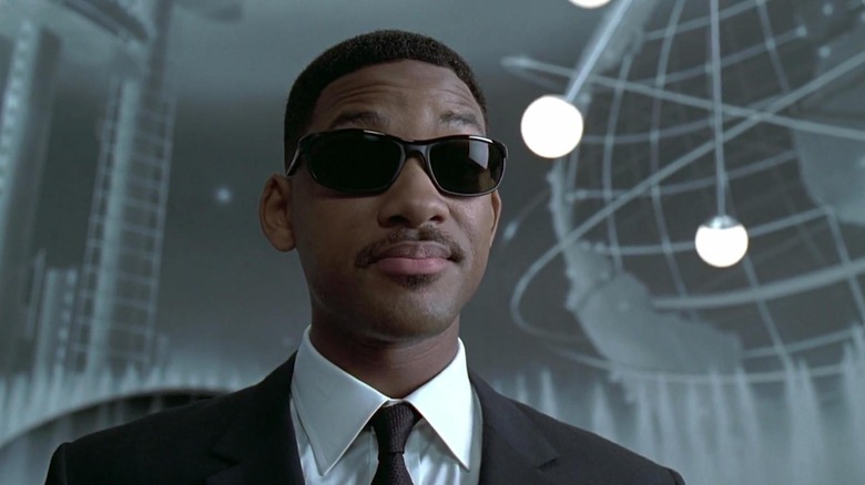 Will Smith as Agent J when he first puts on "the last suit he'll ever wear" in Men in Black