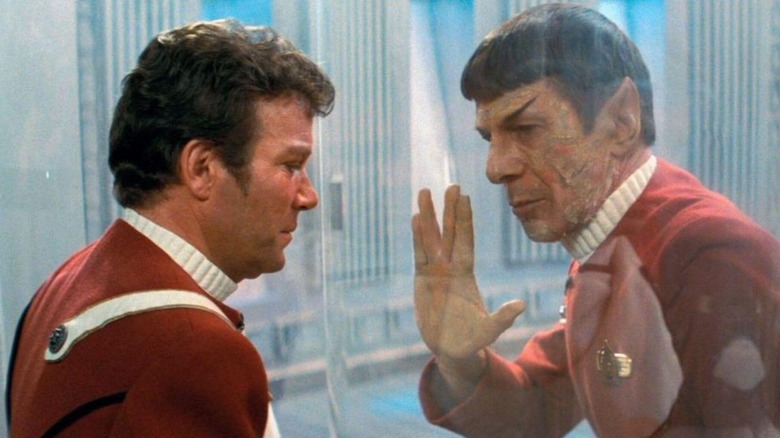 Kirk and Spock say goodbye