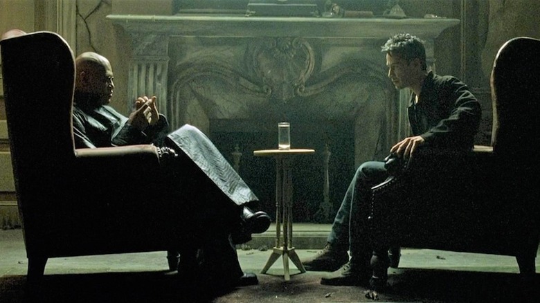 Neo talks to Morpheus