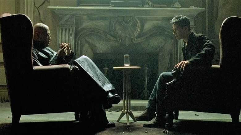 Neo talks to Morpheus