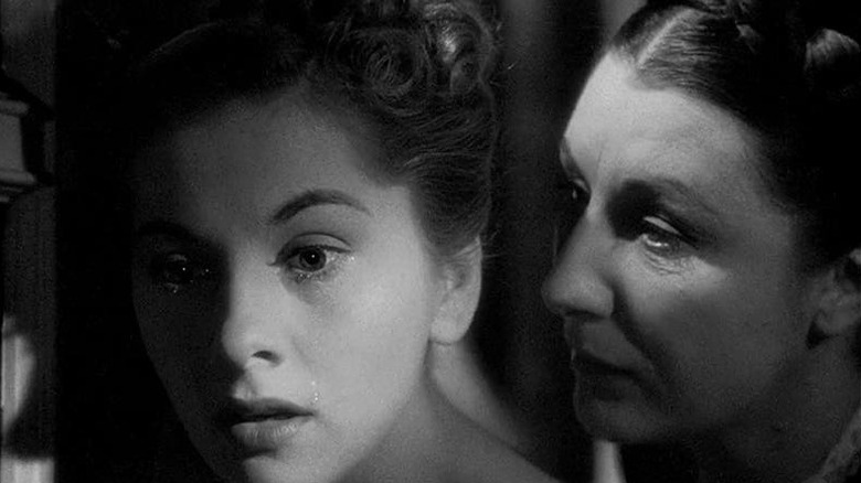 Joan Fontaine and Judith Anderson in Rebecca