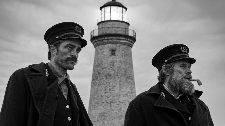 Robert Pattinson and Willem Dafoe in The Lighthouse