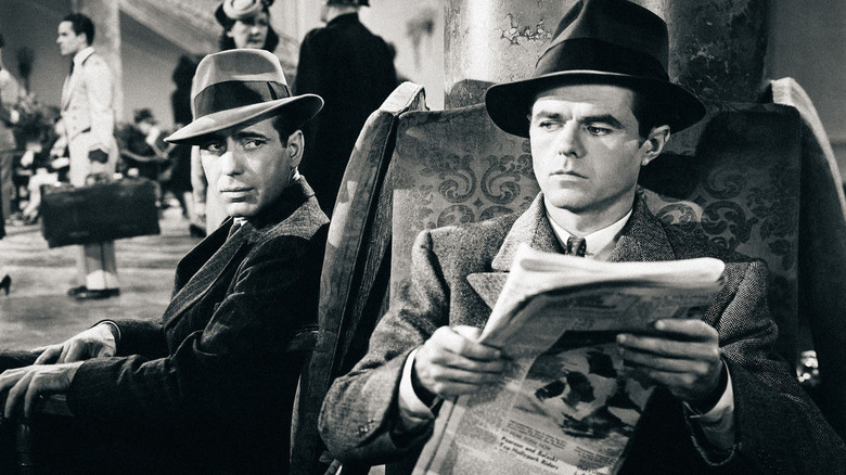 Humphrey Bogart and Elisha Cook, Jr. in The Maltese Falcon