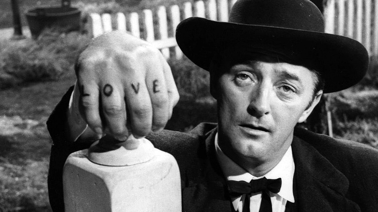 Robert Mitchum in The Night of the Hunter