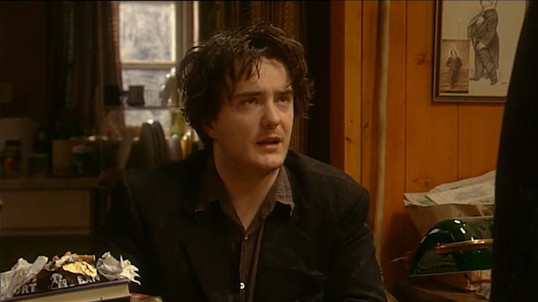 Bernard Black looking annoyed