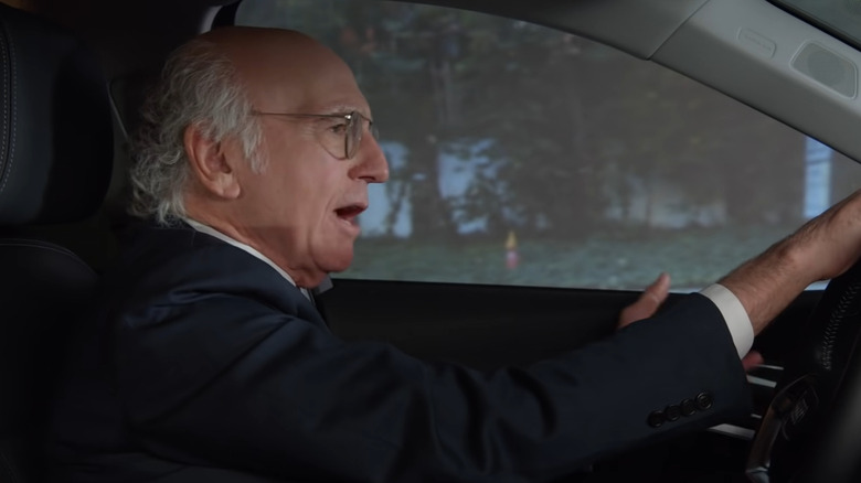 Larry David driving car