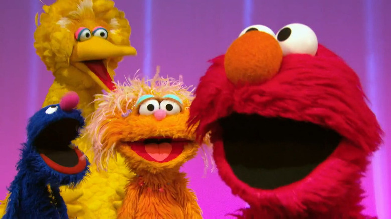 Sesame Street muppets singing