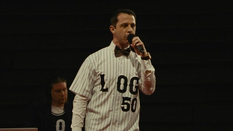 Kendall Roy rapping baseball jersey