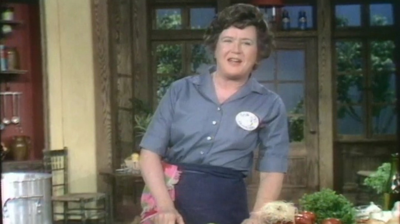 Julia Child cooking