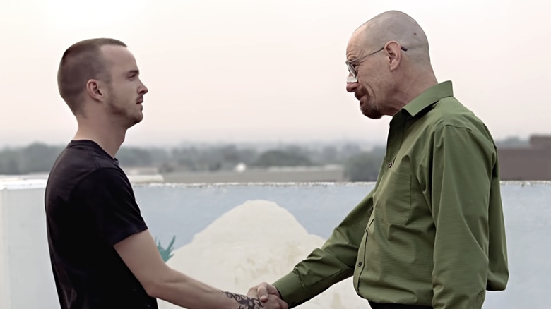 Walter White and Jesse Pinkman on Breaking Bad