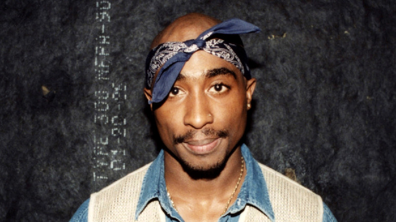 Tupac Shakur bandana denim shirt