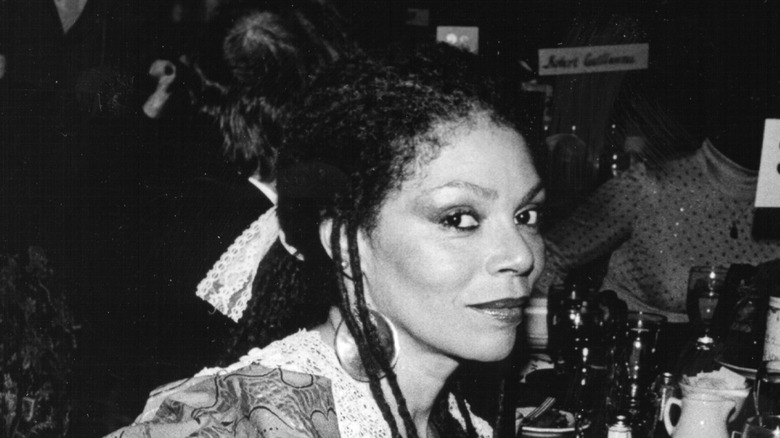 Rosalind Cash looking at camera